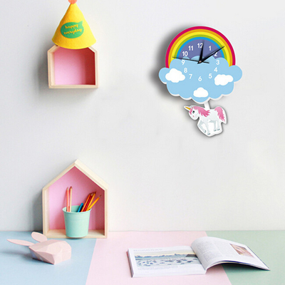 Orë muri WeTime Unicorn
