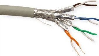 Kabllo rrjeti Roline, CAT 6a SFTP PiMF, 300 m, gri