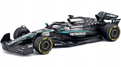 Model bolidi Bburago Mercedes AMG W16, 1:64, #63, shumëngjyrësh
