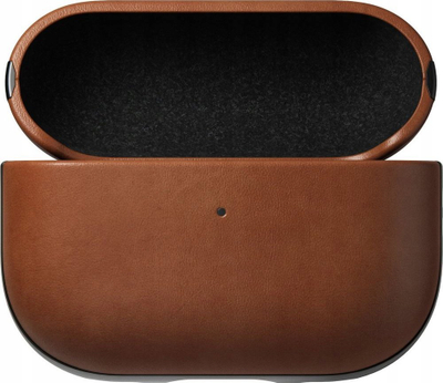 Mbulesë Nomad Leather Case për AirPods Pro 2, lëkurë natyrale, kafe e çelët English Tan