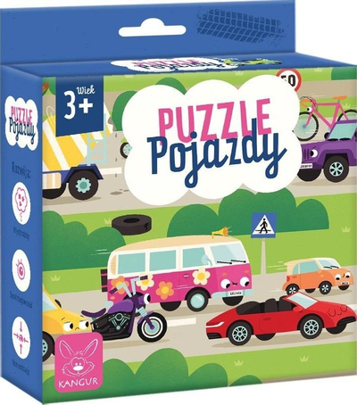 Puzzle Kanguru Vehicles, figura mjete transporti, 3+ vjeç