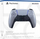 Kontroller Sony DualSense Playstation 5, wireless, i argjendtë