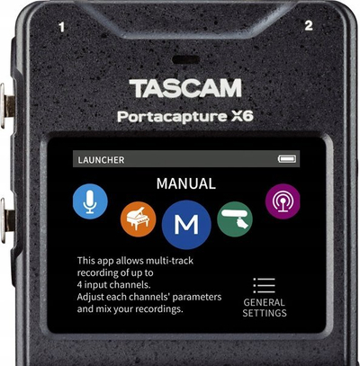 Regjistrues audio Tascam Portacapture X6, 6 kanale, 32 bit 192 kHz, i zi
