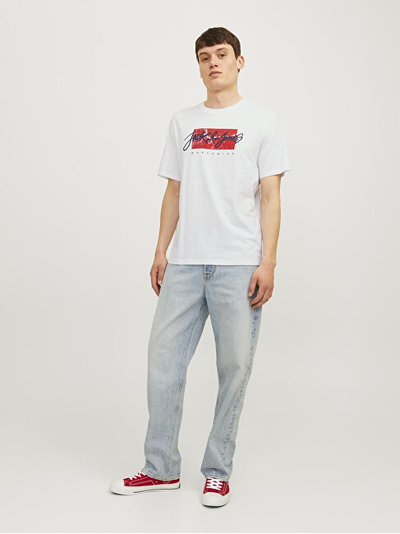 Maicë për meshkuj Jack & Jones Tiley, e bardhë