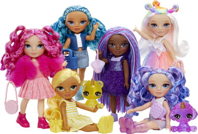 Kукла Rainbow High Littles Opal Raine, 14 cm, со чанта и еденорог