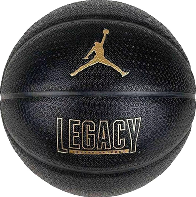 Топка за кошарка Nike Jordan Legacy 2.0 8P, за внатрешна и надворешна употреба, црна