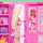 Set loje Barbie Dream Closet, garderobë me gjona, rozë