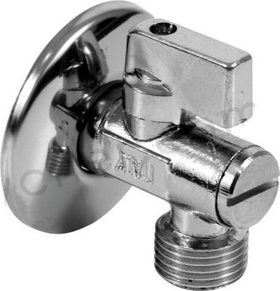 Valvul këndore Tecra Duro me filtër, 1/2\"x3/8\", krom