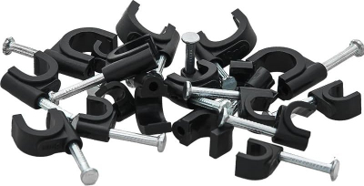 Kapëse kabllosh Flop, 4mm, set 100 copë, e zezë