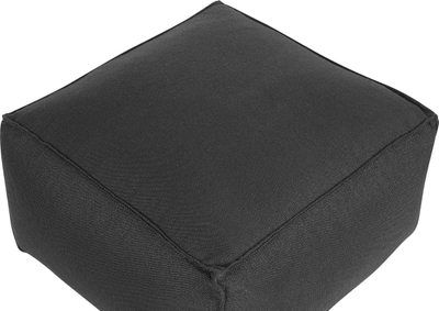 Puf për me u ul MUKKI Pouffe, 50x50x30 cm, material tekstili, i zi