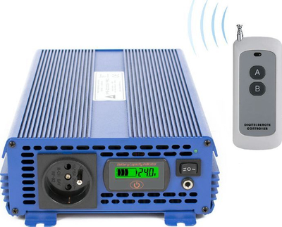 Inverter Azo SINUS IPS-2000S PRO, 24V / 230V, 2000W, i kaltër