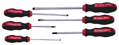 Set kaçavidash Würth MINUS/PHILLIPS, REDSTRIPE, 6 copë