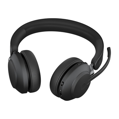 Kufje Jabra Evolve2 65, USB‑C, stereo, me bazë karikimi, të zeza