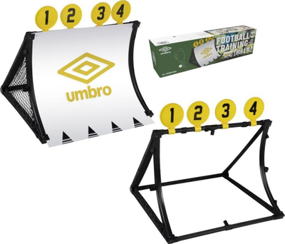 Portë stërvitje futbolli Umbro 4 në 1, me rebounder, set trajnimi, e bardhë
