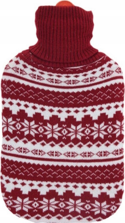 Shishe uji e nxehtë Home Styling Nordic, 1.75L, me mbulesë prej stofi, e kuqe