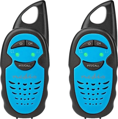 Radiolidhje Walkie Talkie Nedis WLTK0300BU, 3 km, 3 kanale, zi me blu