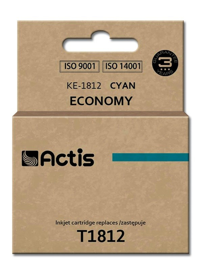 Ngjyrë për printer Actis KE-1812 (zëvendësim për Epson T1812), 15 ml, e kaltër