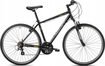 Biçikletë trekking Romet Orkan M Lite, 28", 21 marsh Shimano, e zezë
