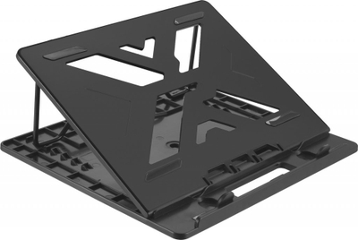 Stativ për laptop Art P14, ABS dhe çelik, me lartësi që regullohet, gri