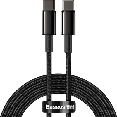 Kabllo Baseus, USB-C - USB-C, 2 m, e zezë