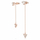 Vathë për femra Swarovski Ortyx 5643729, të artë/rozë
