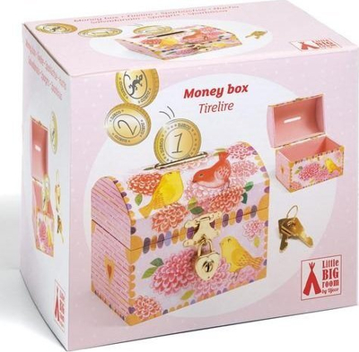 Kuti kursimi Birds Money Box, me zogj, shumëngjyrëshe