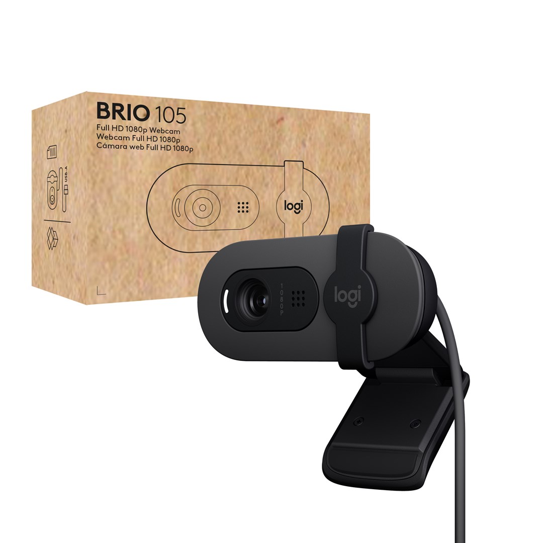 Web kamerë Logitech Brio 105 2 MP, e zezë