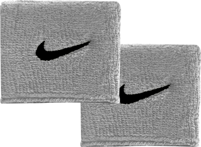 Byzylyk sportiv për kyç Nike Swoosh Wristbands, elastik, përthith djersën, të zeza