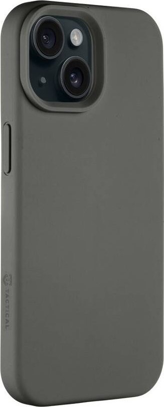 Mbrojtëse telefoni Tactical Velvet Smoothie për iPhone 15, silikoni, shkon me karikim wireless, gri