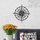 Dekor metalik Decortie Compass, (45 x 45cm)