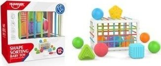 Lodër edukative me blloqe dhe sorter, 13 pjesë, shumëngjyrëshe