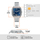 Ora Fossil Crosby FS6121 për meshkuj, 42mm, rezistente ndaj ujit 50m, blu