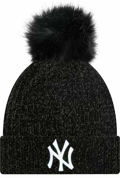 Капа New Era New York Yankees Beanie MLB Winterized Bobble, зимска, UNI, црно бела