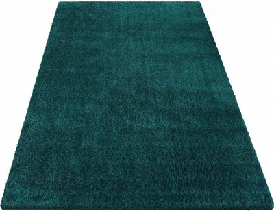 Tapet Carpet Elite Bottle Green Shaggy, 80x150cm, antirrëshqitës, jeshile e errët