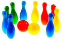 Set bowling për kalamaj Nina Small, 9 birila, 2 topa, shumëngjyrësh