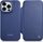 Këllëf lëkure iCarer CE Premium Folio për iPhone 14 Pro Max, me kapak, MagSafe, blu