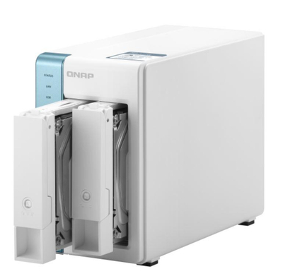 NAS QNAP TS-231P3, 2-Bay, 2GB RAM, i bardhë