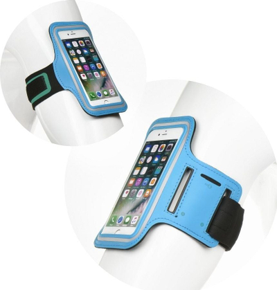 Rrip sportiv për telefon Partner Tele.com Sports Armband Case, për telefona 3-5", blu