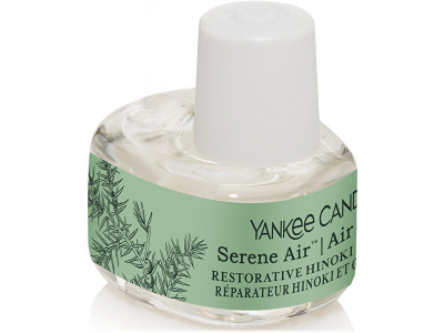 Rimbushje për shpërndarës arome Yankee Candle Serene Air Restorative Hinoki & Juniper Refill, 17 ml