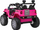 Makina elektrike për fëmijë RoGer Off Road, 12V, 4 motorë, rozë