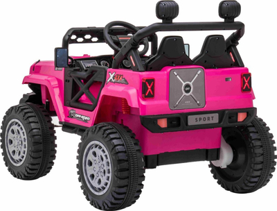 Makina elektrike për fëmijë RoGer Off Road, 12V, 4 motorë, rozë