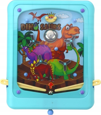 Lodër tavoline L-Toys Flipper Dinosaurs, lojë arkade, 24.5x21 cm, blu