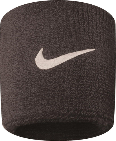 Shirit dore Nike Swoosh, material thithës, i zi me logo të bardhë