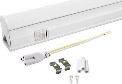 Llambë lineare LED Inoxx T5 90cm 14W, 3000K, me çelës, e bardhë