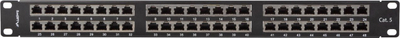 Patch panel Lanberg PPS5-1048-B, 48 porta, Cat 5e FTP, i zi