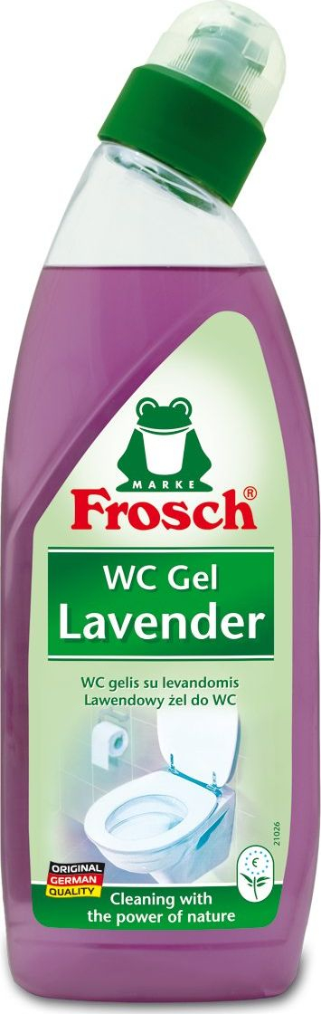 Xhel WC Frosch Lavender, pastrues tualeti, 750 ml, me livandë