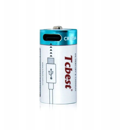 Bateri rikarikueshme iLuv CR123A, set 4 copë, 500mAh, USB C