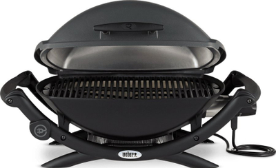 Grill elektrik Weber Q 2400, 2200W, me kapak, gri e zezë