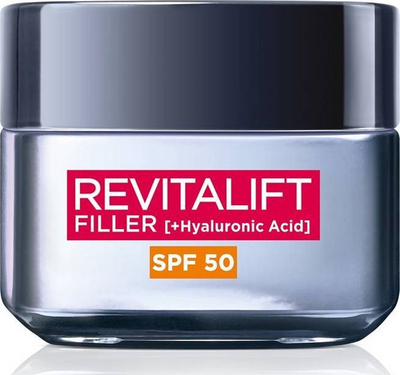 Krem ditor për fytyrë L’Oréal Paris Revitalift Filler, kundër rrudhave, SPF 50, 50 ml