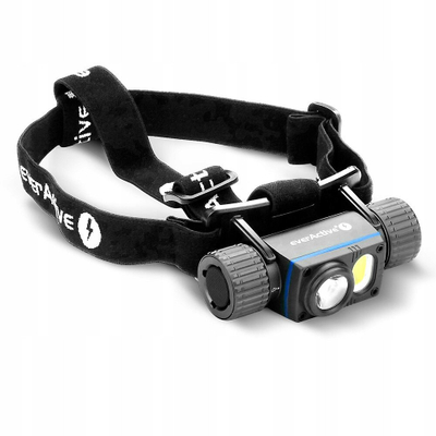 Dritë koke ACV Headlamp, e rikarikueshme, e zezë